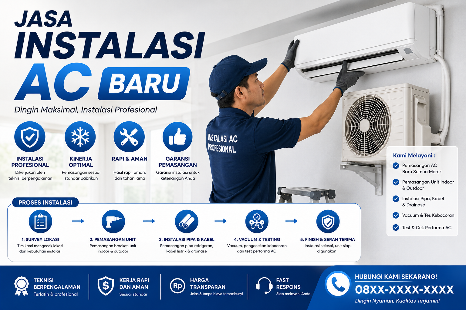jasa instalasi ac baru